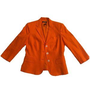 Ralph Lauren Bright Orange Linen Blazer